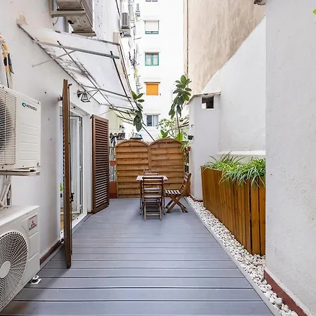 Cozy Terrace In Eixample شقة *